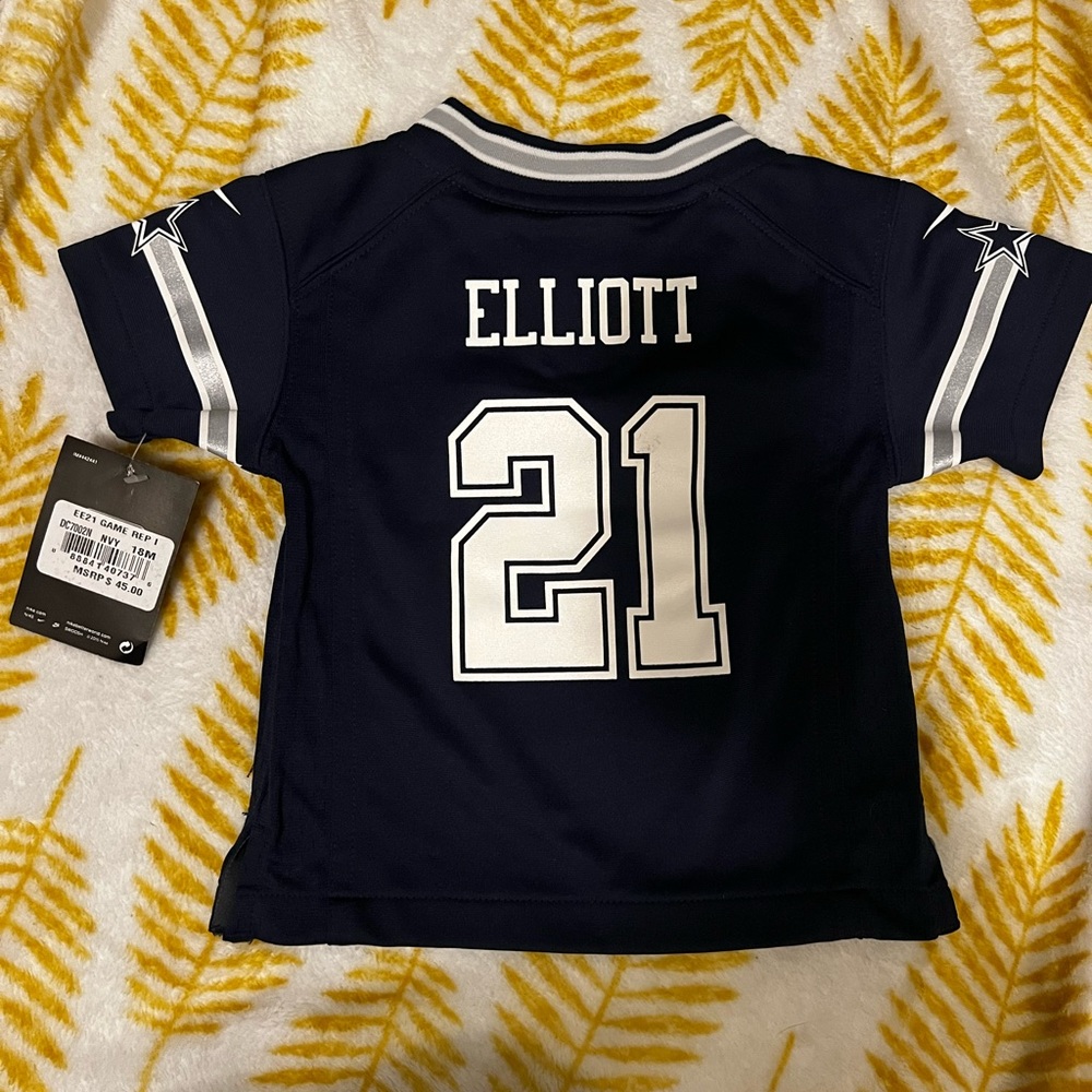 ✨NWT TODDLER COWBOYS NFL ELLIOT JERSEY SIZE 18 MOS